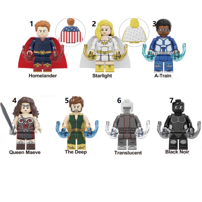 Jual Lucu The Boys Homelander Starlight Atrain Maeve Deep Noir