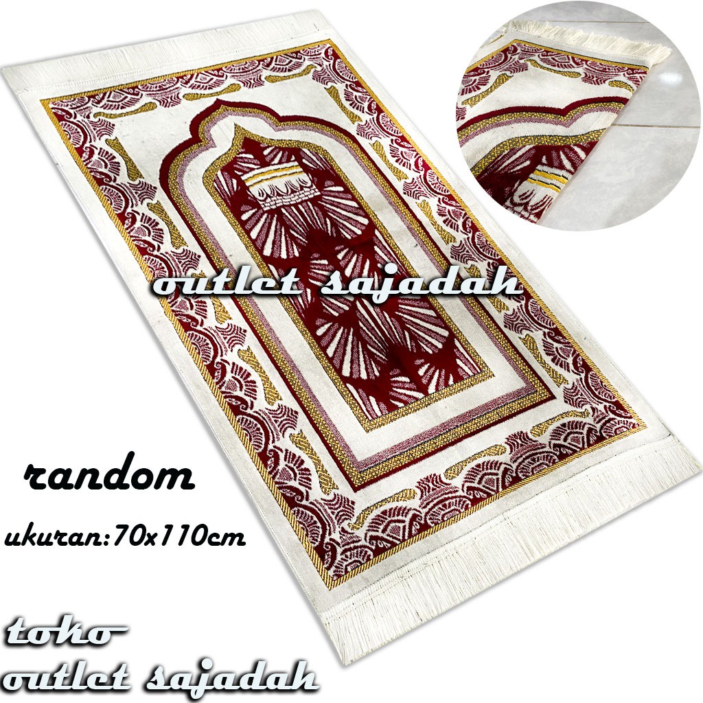 Jual Outlet Sajadah/Sajadah Turki Dewasa/ukuran 70 Cm X 110 Cm/ Sajadah ...