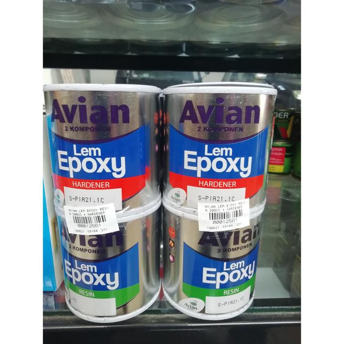 Jual Avian Lem Epoxy Resin Dan Hardener 340Gr Set / Lem Serbaguna Set