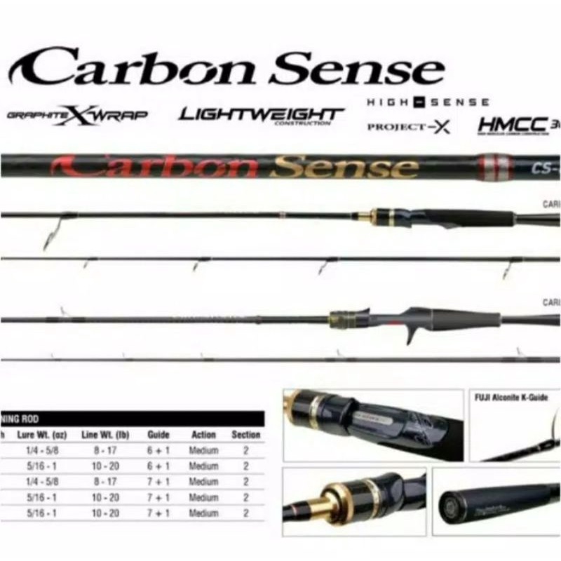 Team Seahawk Carbon Sense  Premium Carbon Spinning Rod