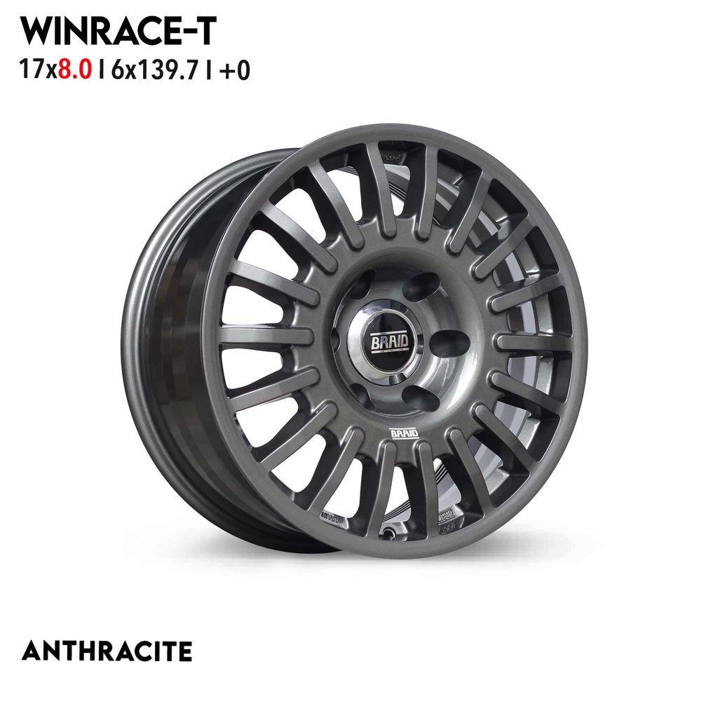 Jual Velg BRAID WINRACE-T 17x8.0 6h 139.7 ET0 Ring 17 R17 Toyota ...
