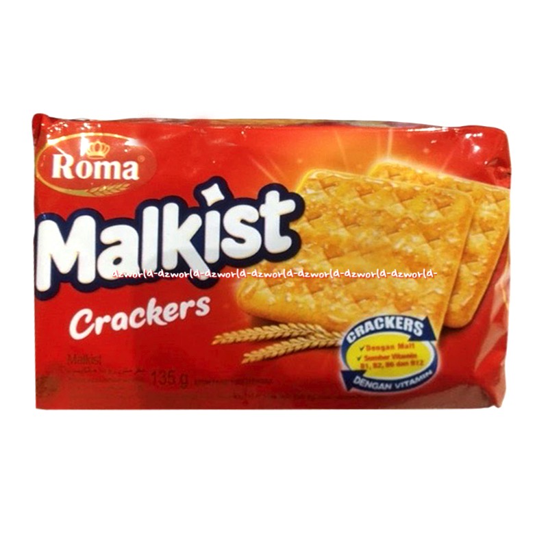 Jual Roma Malkist Crackers 135gr Biskuit Roma Gula Cemilan Snack ...