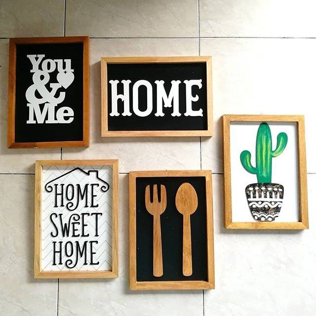 Jual WALLDECOR KAYU / PAJANGAN KAYU / HIASAN DINDING KAYU | Shopee
