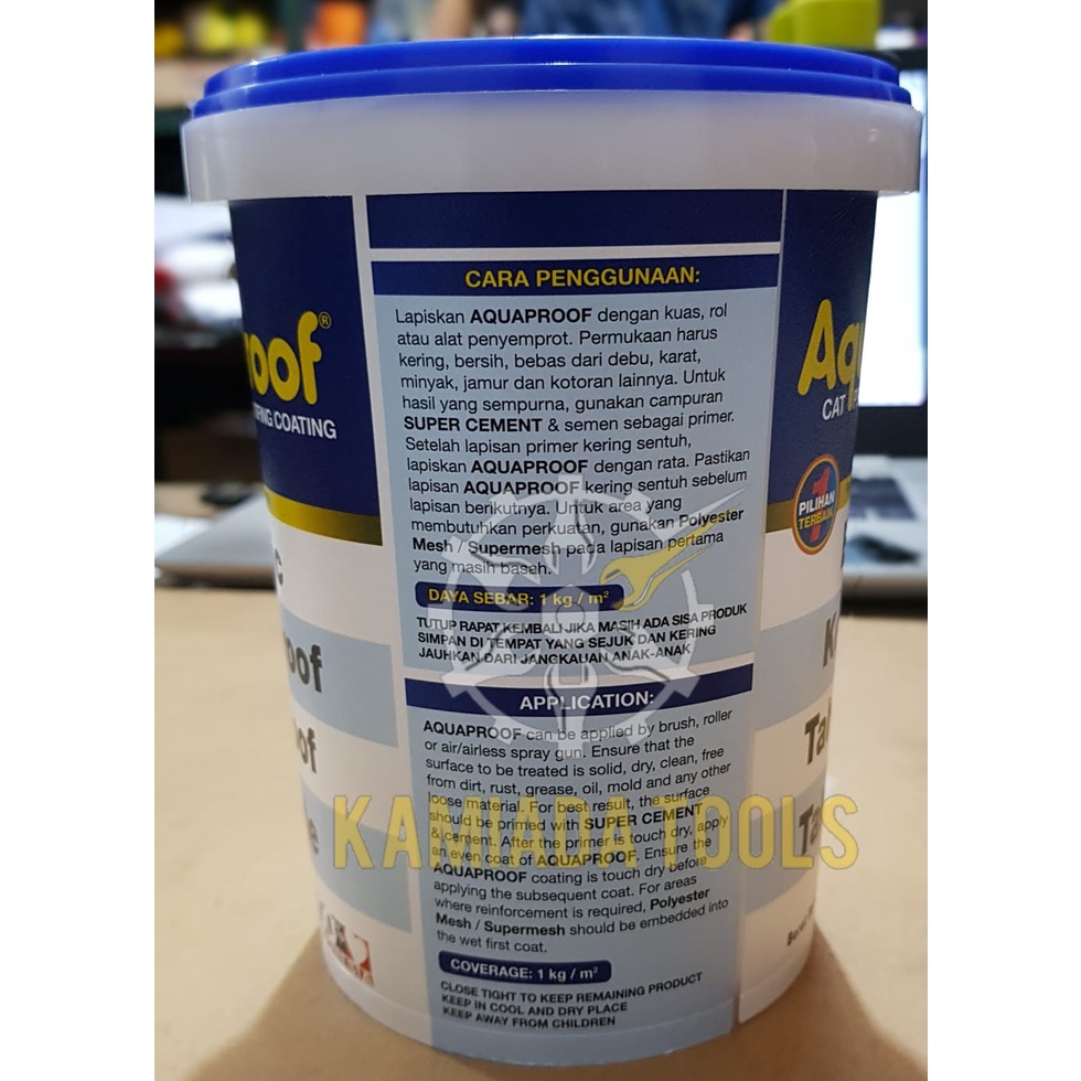 Jual AQUAPROOF 1 KG PELAPIS ANTI BOCOR/WATER PROOOFING | Shopee Indonesia