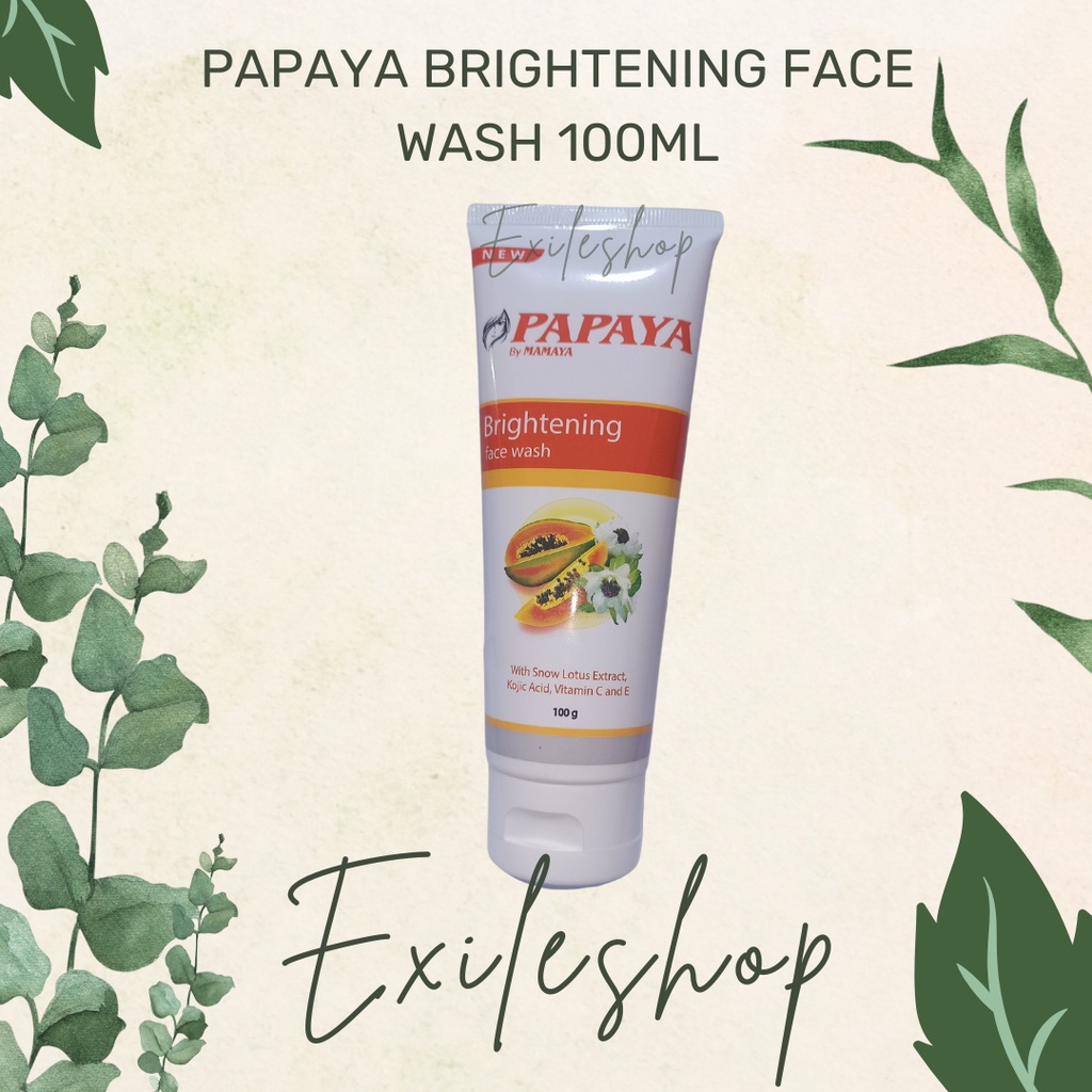 Jual Papaya By Mamaya Brightening Face Wash/ Anti Acne Face Wash 100g ...