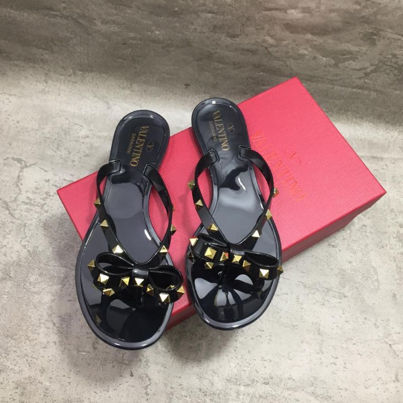 Jual Sandals Valentino Garavani Rockstud Bow Jelly Thong Shopee Indonesia