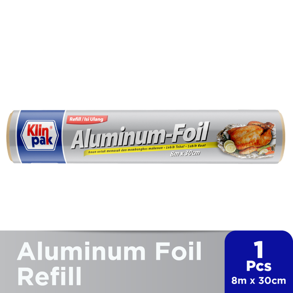 Jual Klinpak Aluminium Foil Refill Regular 8m X 30cm | Shopee Indonesia