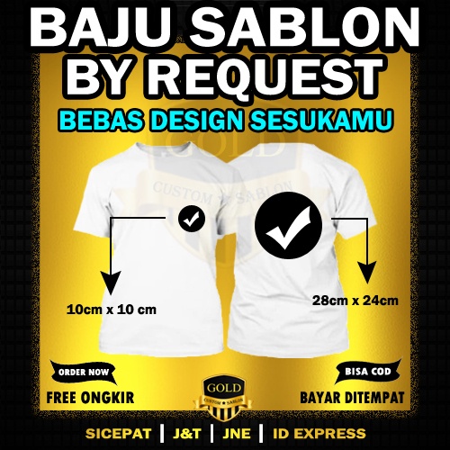 Jual BAJU KAOS SABLON CUSTOM CUSTOME COSTUM DESIGN SENDIRI FOTO GAMBAR ...