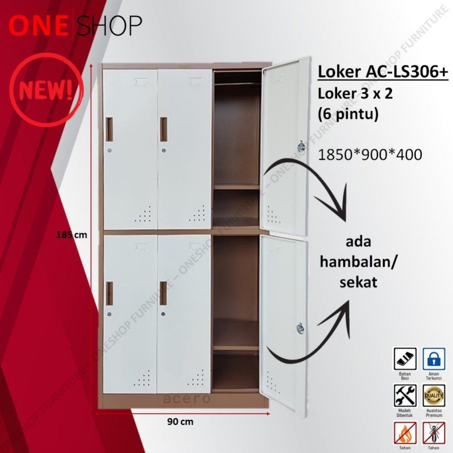 Jual Loker Besi - Lemari Locker Besi | Shopee Indonesia