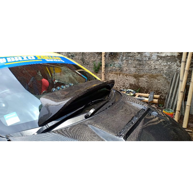 Jual SPOILER SPOON BRIO CARBON kevlar / carbon fiber spoiler mobil ...