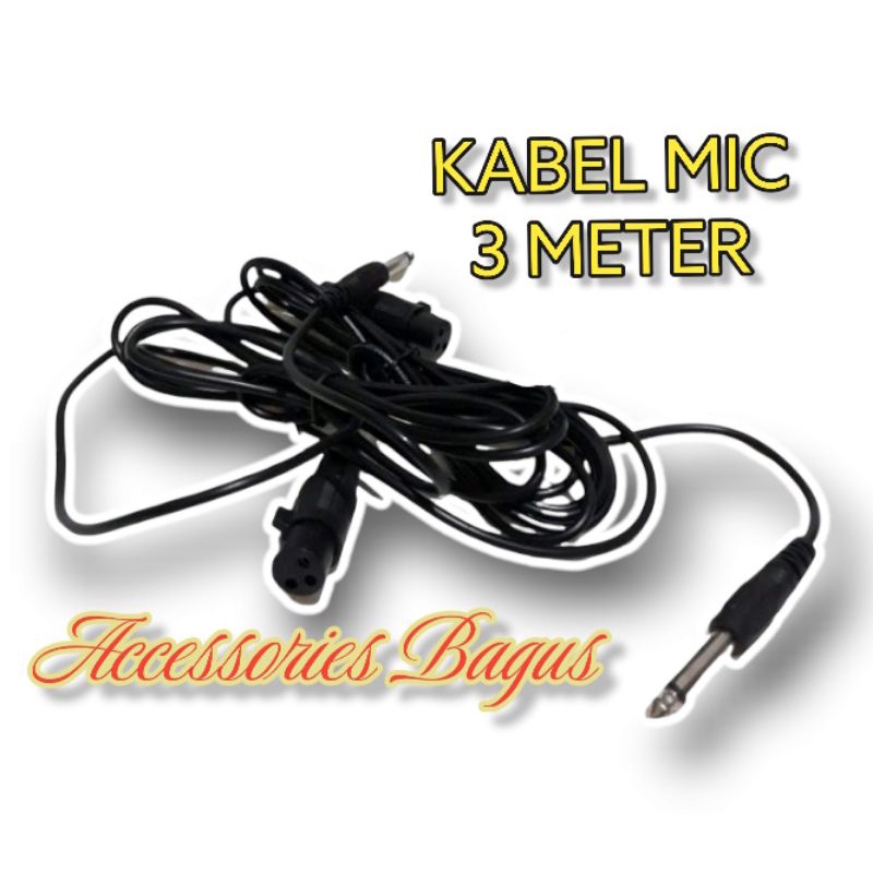 Jual ( REAL PICT ) Kabel mic Microphone Karaoke Kabel BAGUS DAN MURAH
