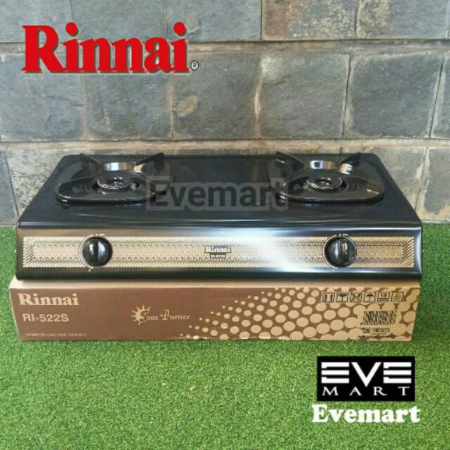Jual Rinnai Kompor Gas 2 Tungku RI-522S / RI 522S / RI 522 S | Shopee  Indonesia