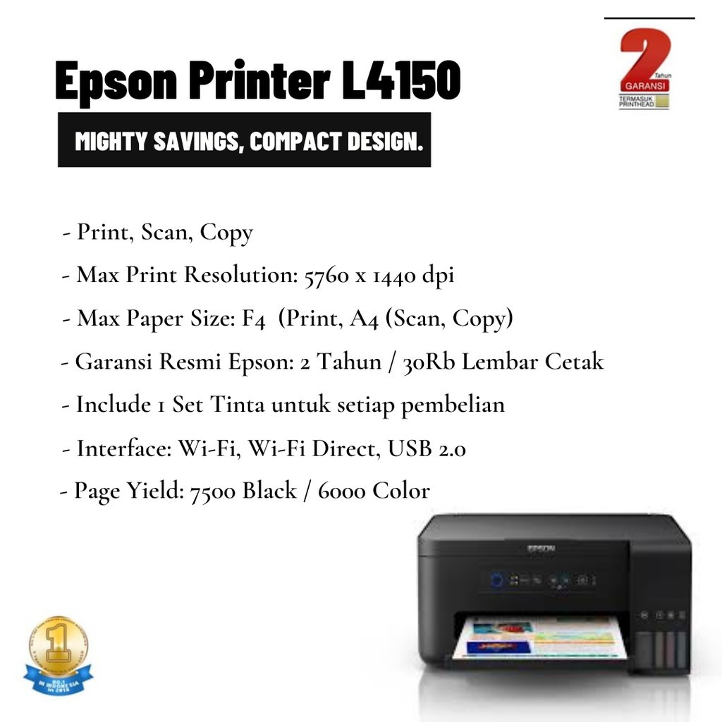 Jual Promo Promo Spesial Epson Printer L4150 All In One Wifi Print Scan Copy Shopee Indonesia 0512