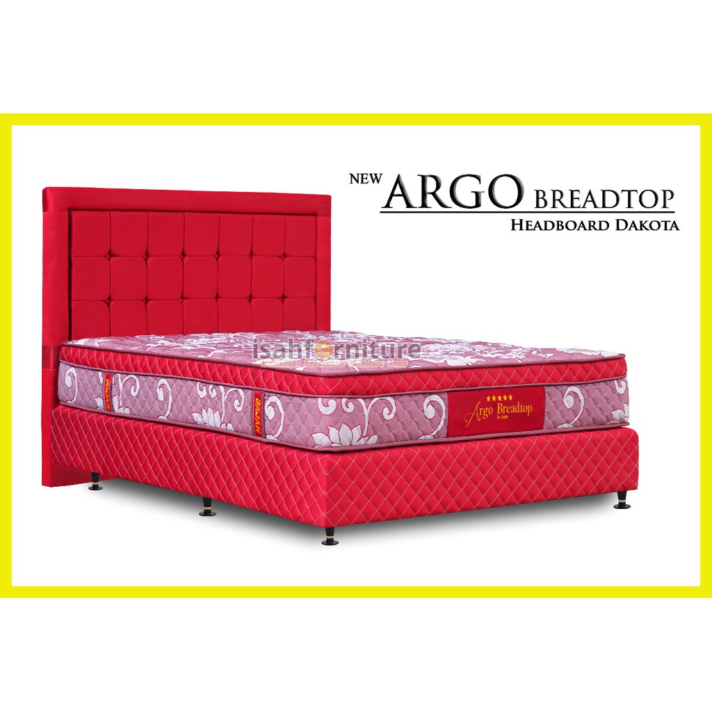 Jual Kasur Springbed Set Gajah Argobreadtop Merah | Shopee Indonesia