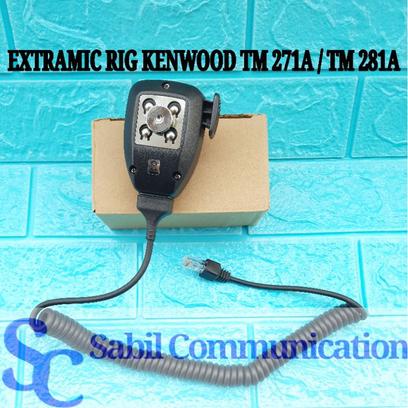 Jual EXTRAMIC RADIO KENWOOD TM281 TM271A KMC32 PTT MIC RIG KENWOOD TM ...
