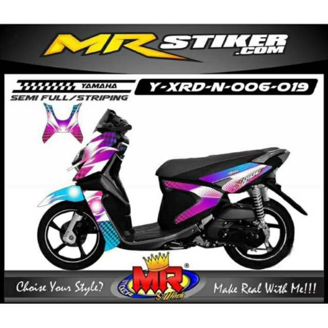 Jual Decal Premium All New X Ride 125 Stiker Sticker Xride semi full ...
