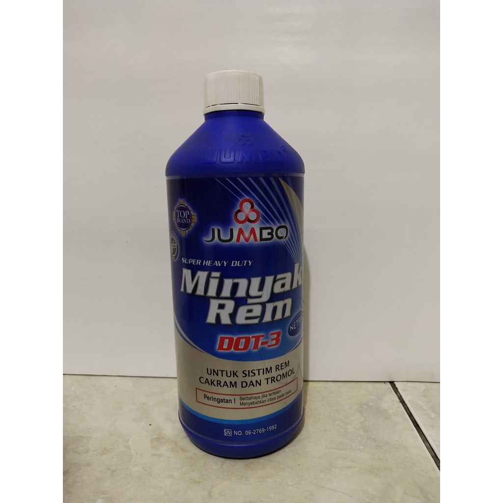 Jual Minyak Rem Jumbo Besar Dot 3 Putih 1000 ML 1 Liter 1L | Shopee ...