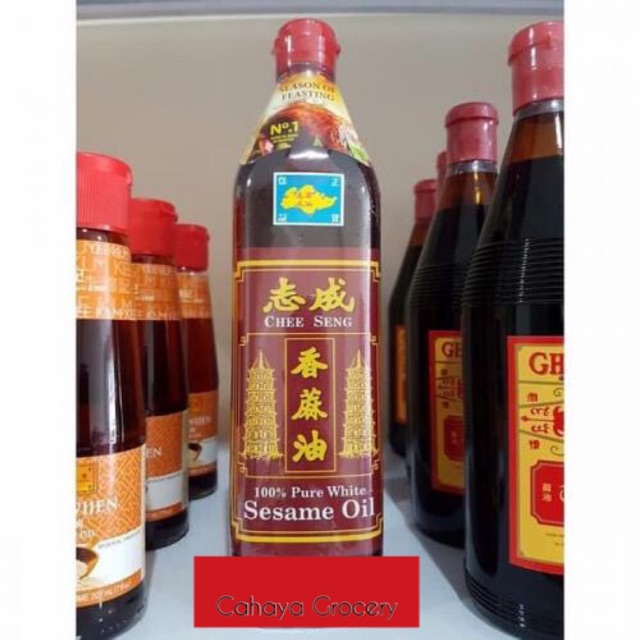 Jual Chee Seeng Pure White Sesame Oil / Minyak Wijen Cap Pagoda 750ml ...