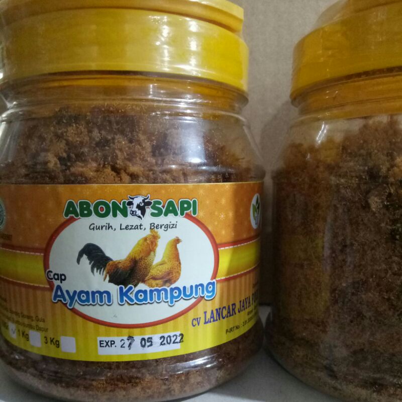 Jual Abon Sapi Cap Ayam Kampung Toples Siap Saji | Shopee Indonesia