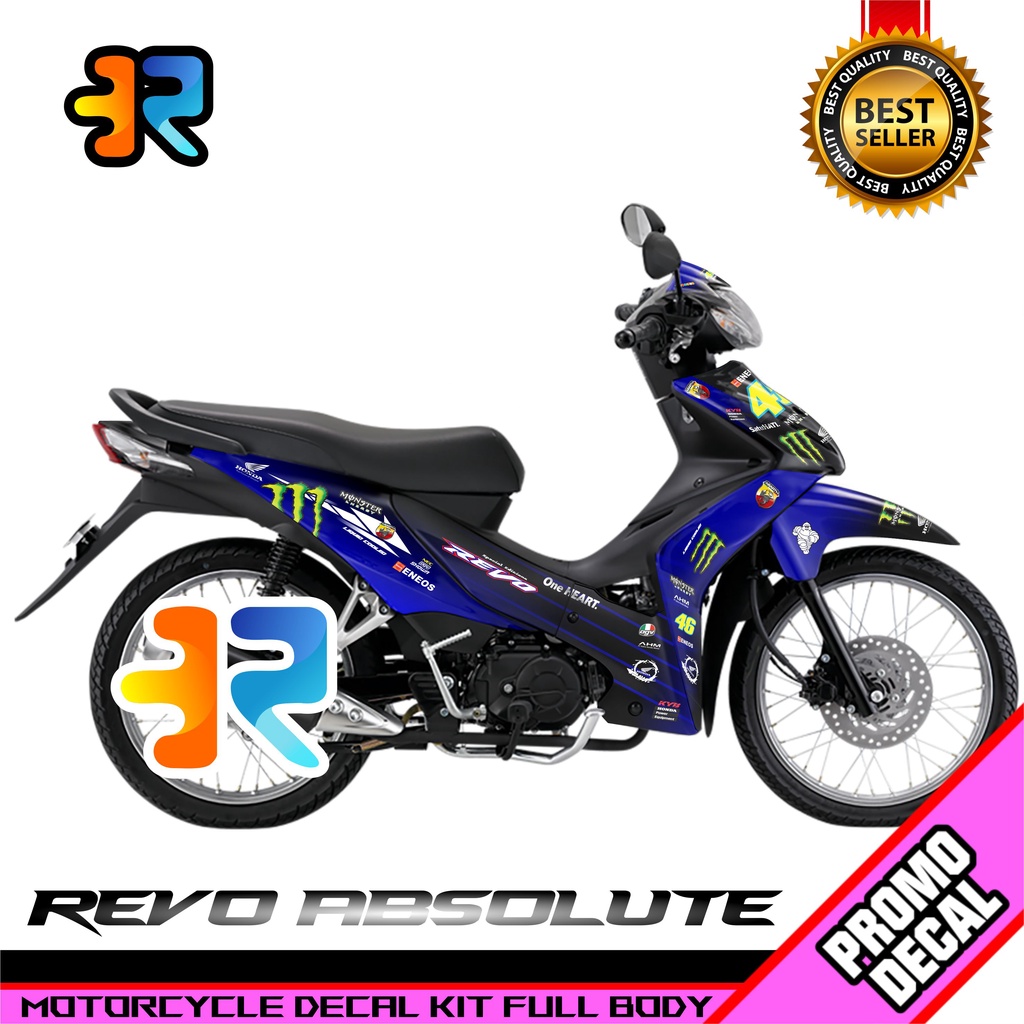 Jual Decal Motor Revo Absolute Desain Monster Energy Sticker Decal Full ...