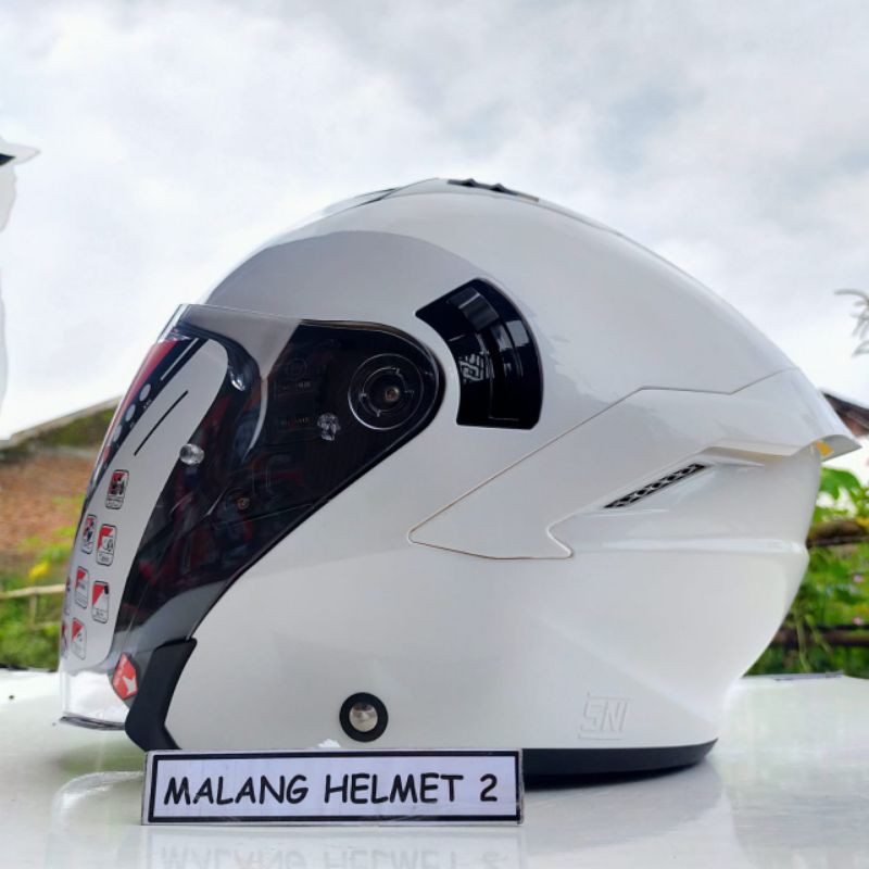 Jual Helm Half Face KYT NFJ Solid White (gratis ongkir) Shopee Indonesia