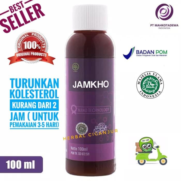 Jual JAMKHO JAMU KOLESTEROL 100 ML ASLI ORIGINAL MMM1946 | Shopee Indonesia