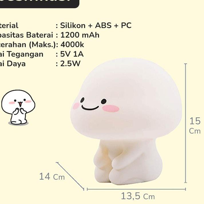 Best Quby Lamp Tidur Quby Pentol Lampu Tidur Quby Star Moly Soft Head Touch Dimmer Lamp