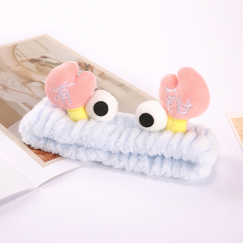 Jual KEPITING/CRAB (Bandana cuci muka lucu/ bando cuci muka korea