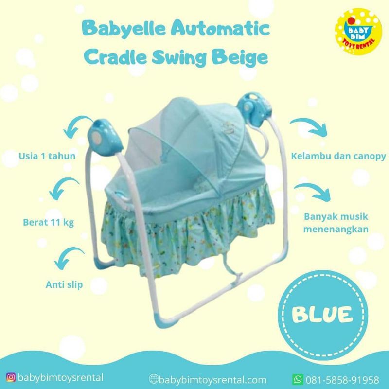 Baby elle automatic cradle hot sale swing