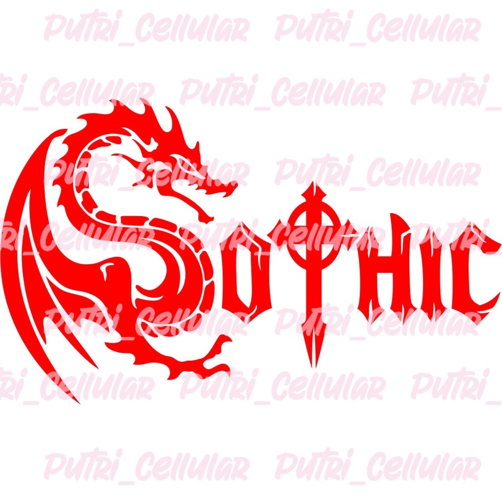 Jual Cutting stiker Naga Sothic B 7303 | Shopee Indonesia