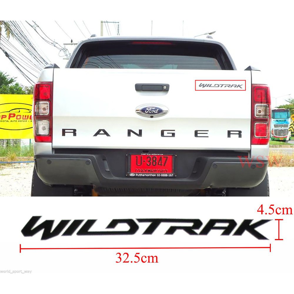Jual sepaket sticker wildtrak 4x4 ranger wildtrak bak belakang 4 jenis ...