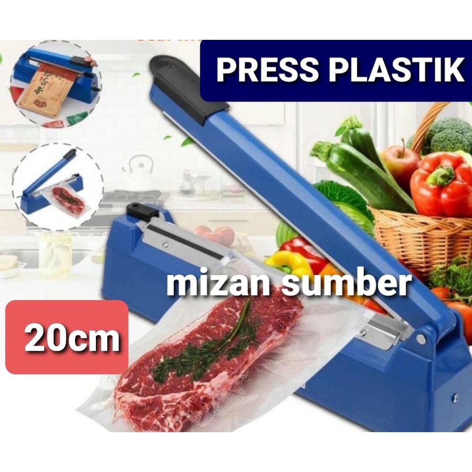 Jual ALAT PRESS PLASTIK PRES KEMASAN IMPULSE SEALER PANAS 200 | Shopee