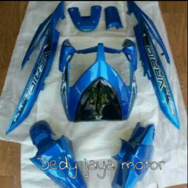 Jual Full Body Alus Honda Vario Cc Lama Old Warna Biru Bersetrip Shopee Indonesia