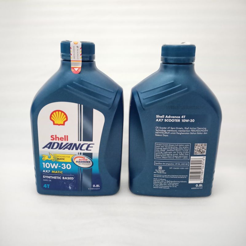 Jual Motor Matic - Oli Shell Advance AX7 Matic 0,8 liter | Shopee Indonesia