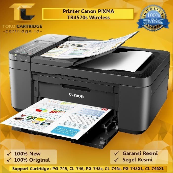 Jual Printer Inkjet Canon TR4570S TR 4570s F4 Print Scan Copy Fax