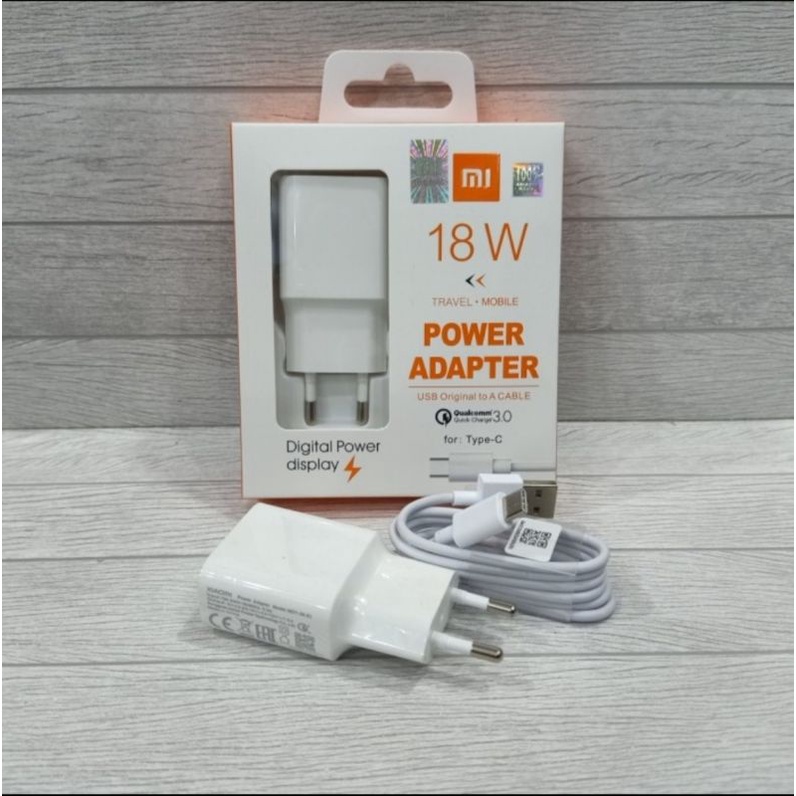 Jual charger xiaomi Mi9 note9 Mi9 pro note 10 pro 18watt ceble type C ...