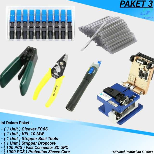 Jual PAKET 3 Paket Special Alat Kerja Fiber Optik | Shopee Indonesia