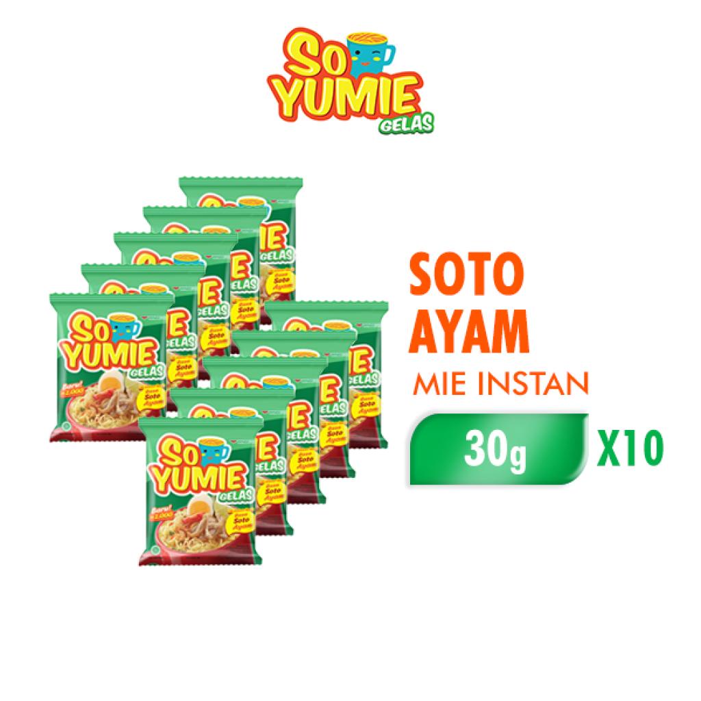 Jual So Yumie Mie Gelas Soto Ayam 30 Gr Isi 10 Pcs Shopee Indonesia