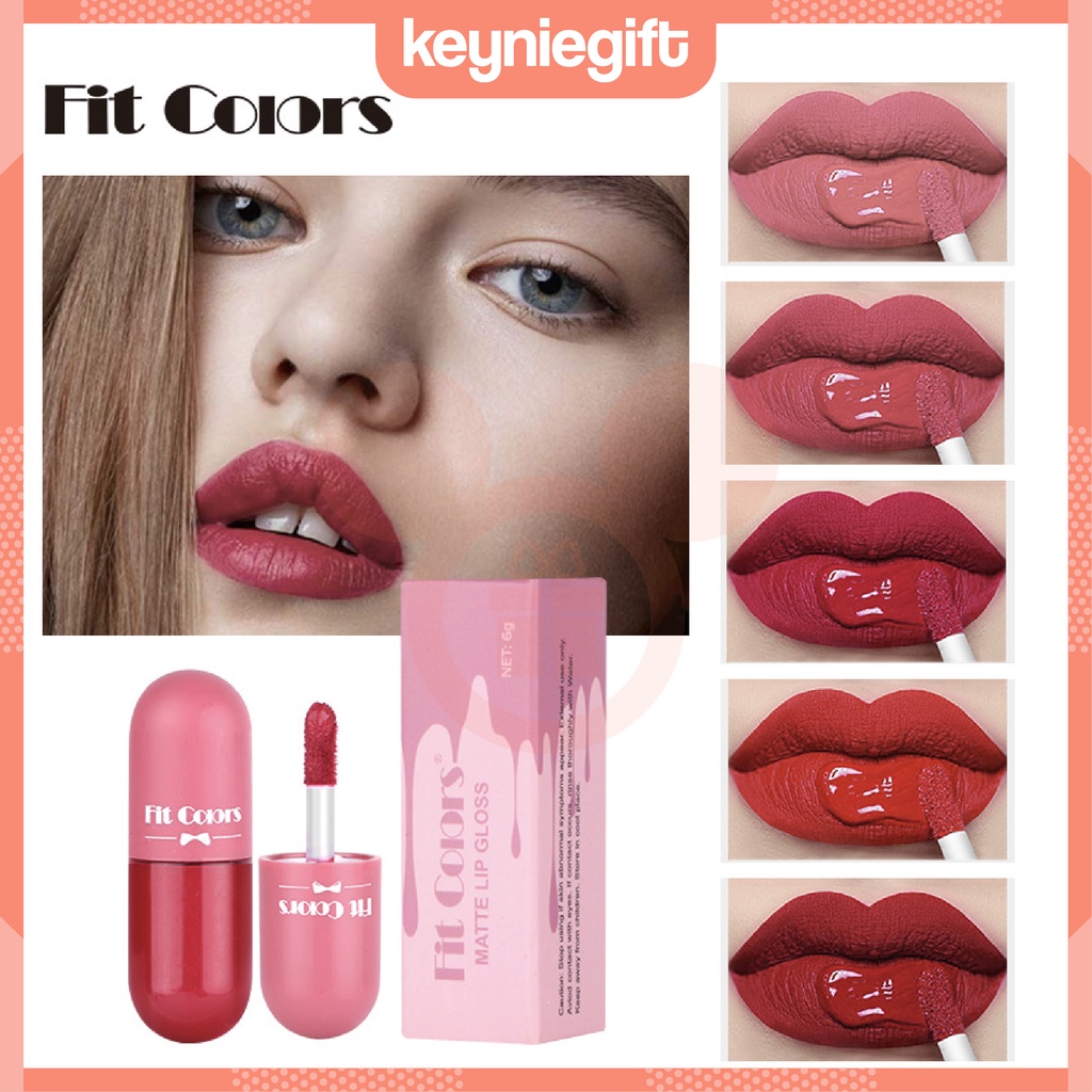 Jual Fit Colors Capsule Lipstick Lip Matte 5 Colors Lipstik Kapsul Unik ...