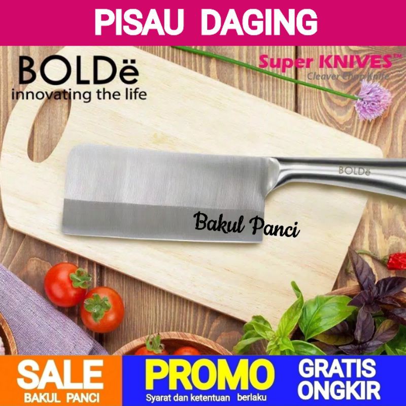 Promo SHIBAZI Pisau Dapur Chef Knife Cleaver Wide 10 Inch - S602