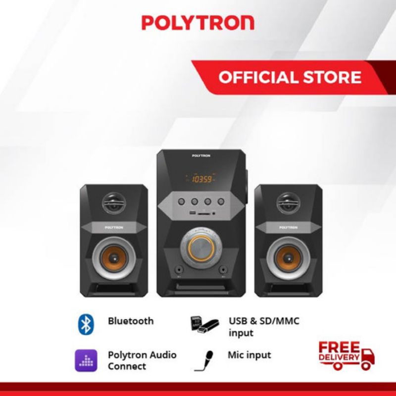 Jual SPEAKER POLYTRON BLUETOOTH MULTIMEDIA PMA 9522 B 9522B PMA9522B ...