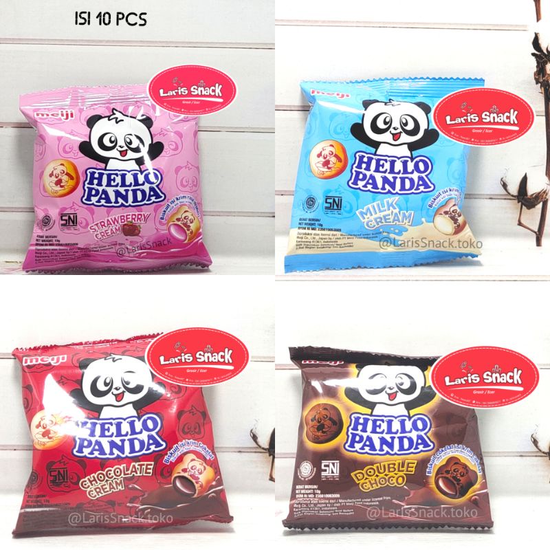 Jual Hello Panda Meiji Renceng 10gr (1 Packs isi 10) | Shopee Indonesia