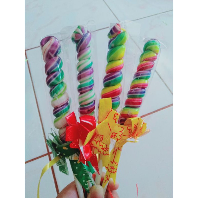 Jual Permen Lolipop Ulir | Lolipop Spiral | Lolipop Candy 4cm Kecil ...