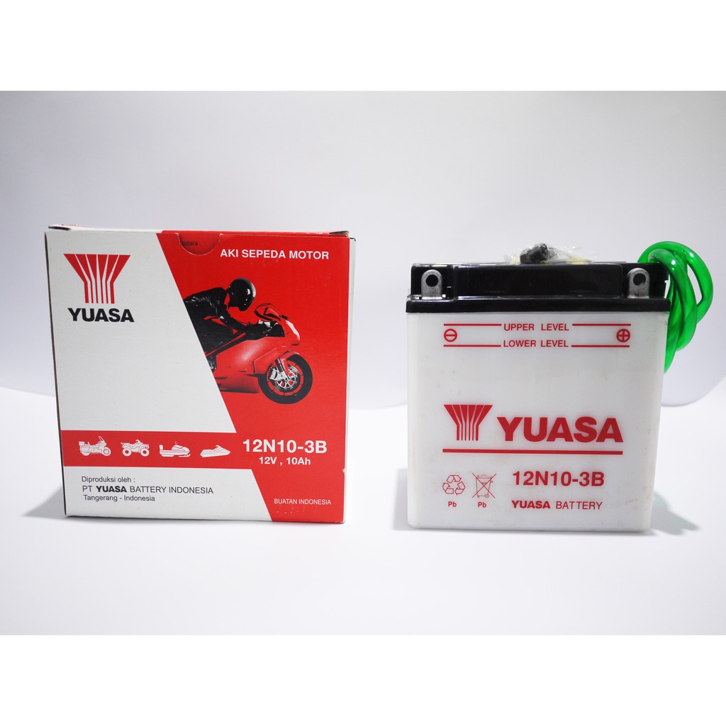Jual battery 12v 10a aki viar roda tiga aki yuasa accu yuasa viar new
