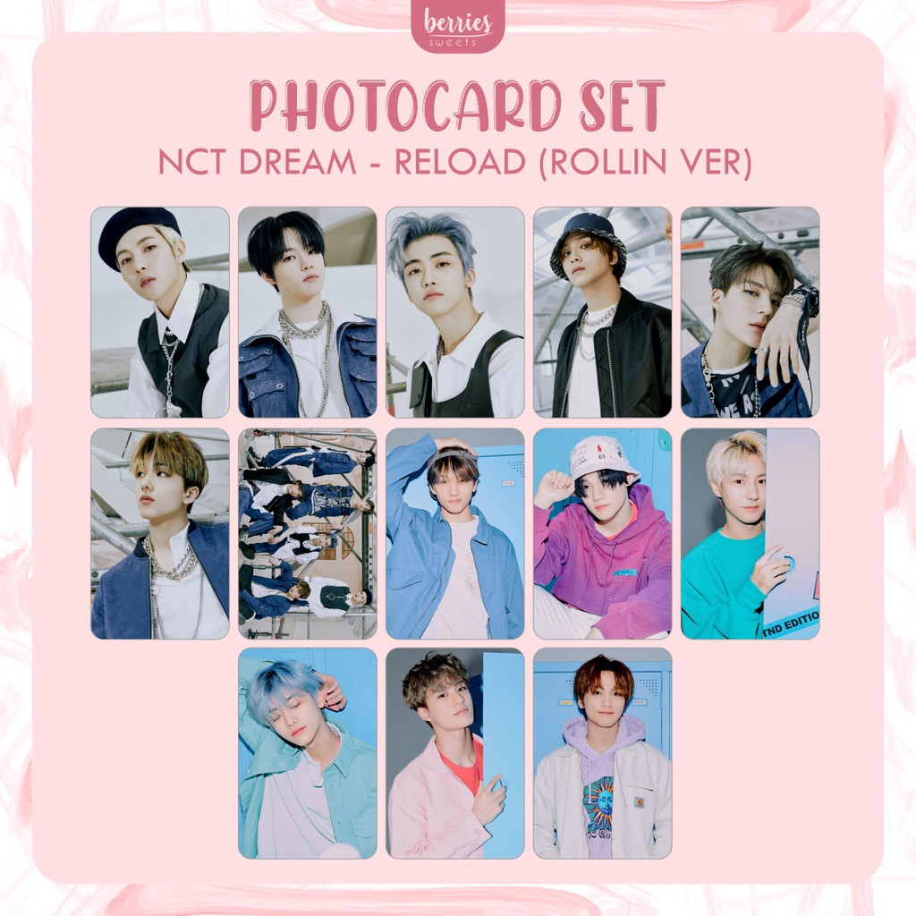 Jual Photocard Set Isi Pcs Nct Dream Reload Rollin Ver