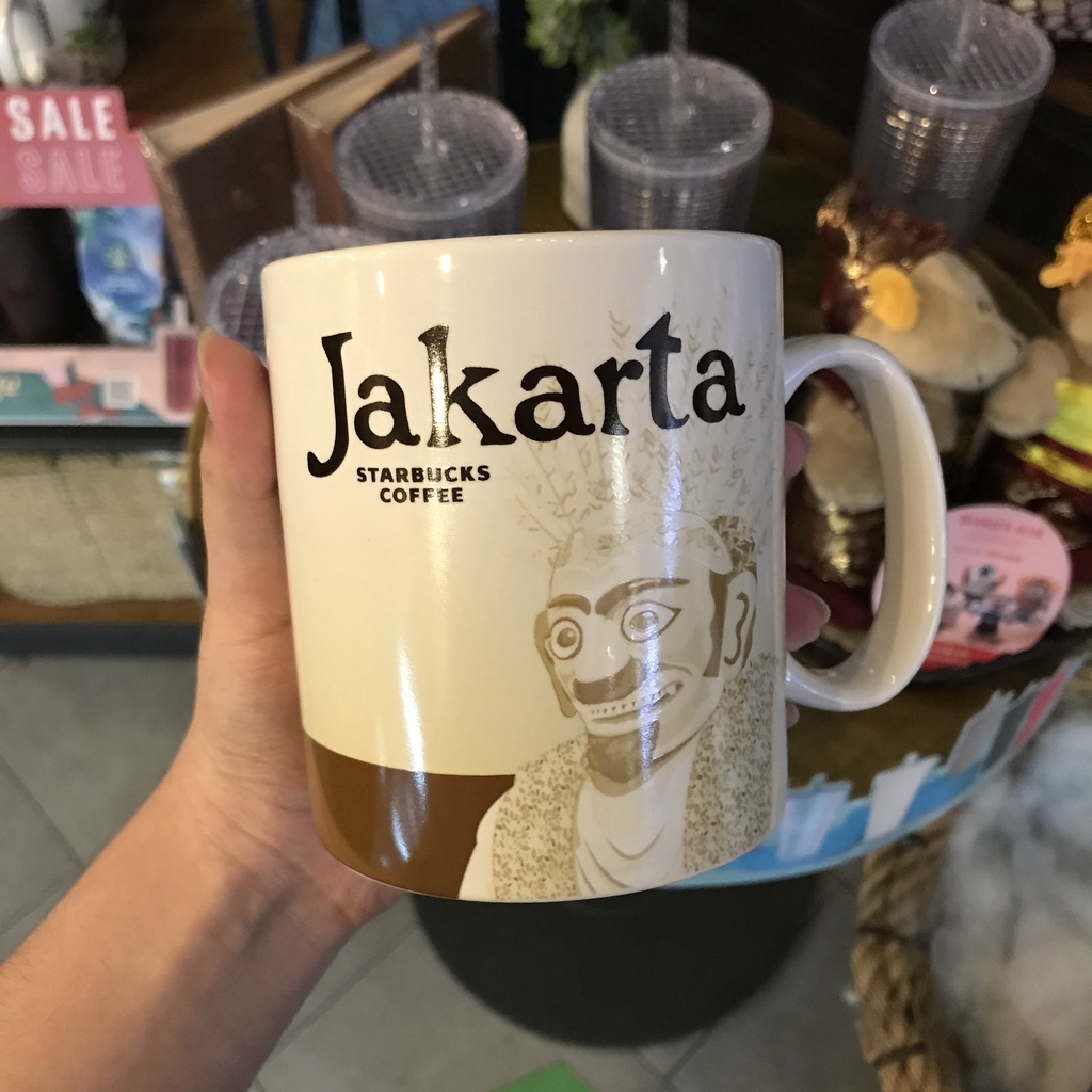 Starbucks Jakarta Indonesia Ceramic Cup Mug 16 Fl Oz