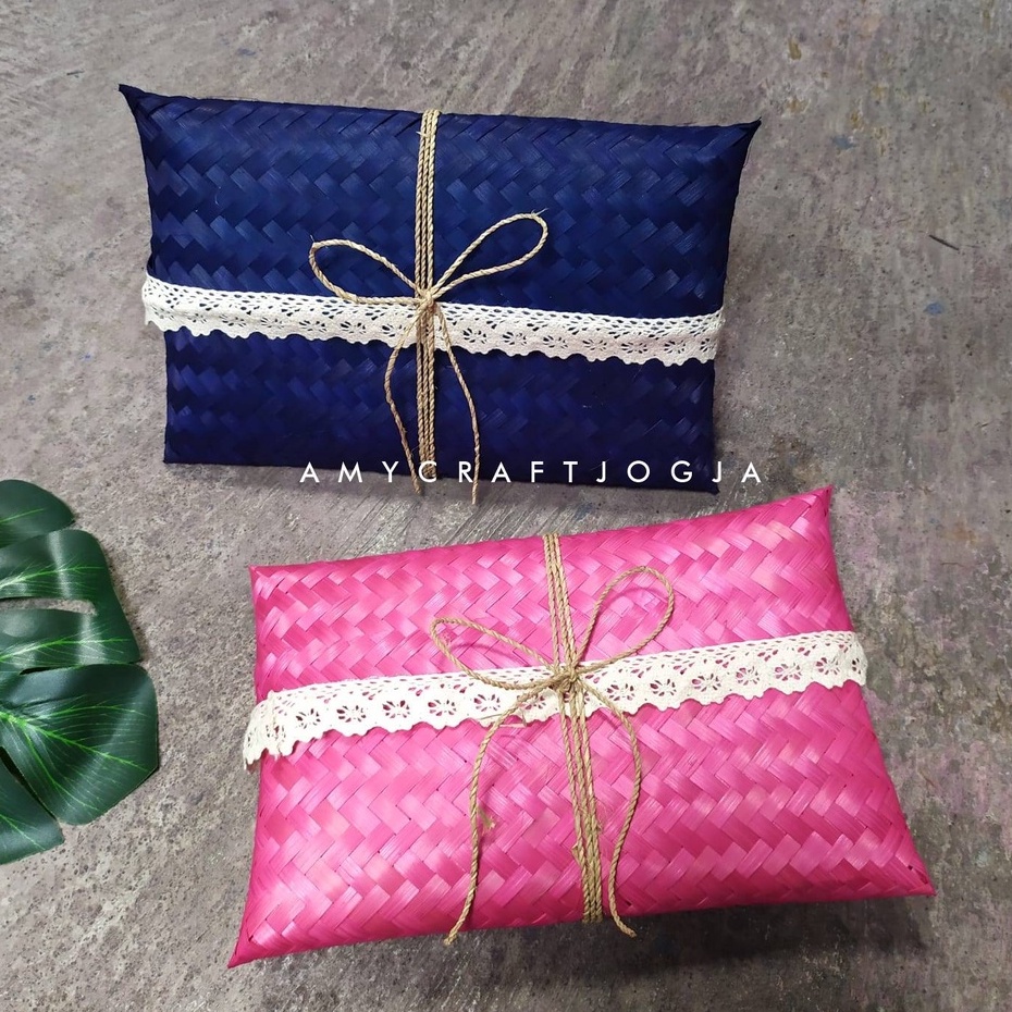 Jual Dompet Lancip L Warna 27x15 cm/Dompet Bambu/Packaging Bambu ...