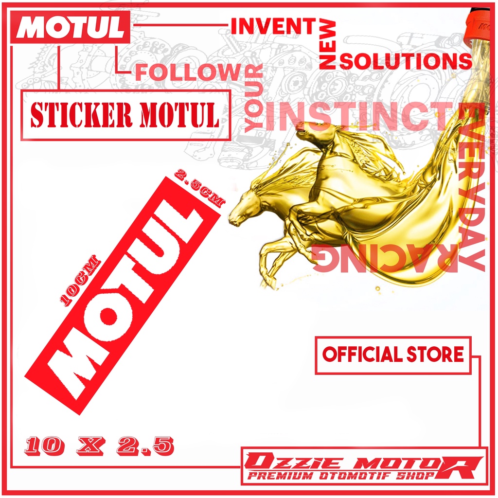 Jual Sticker motul bahan vynil glossy stiker motul anti air (waterproof ...