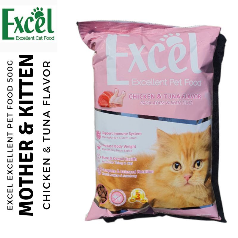 Jual Makanan kucing EXCEL Mother and Kitten 500gr excel mother & kitten ...
