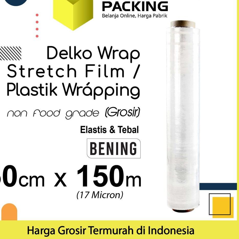 Jual Plastik Wraping Stretch Film 50cm X 150m DELKOWRAP BENING WRAPPING ...